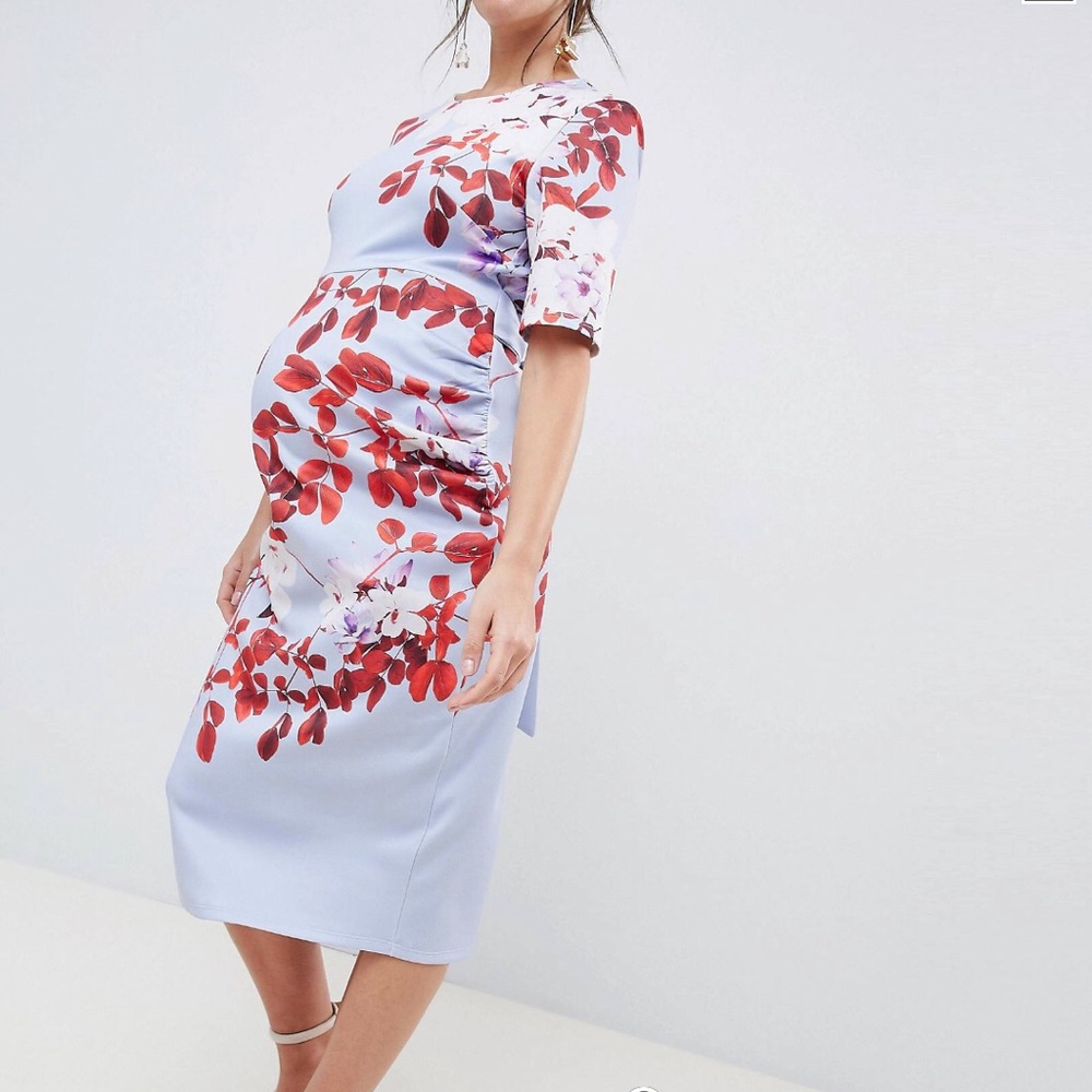ASOS Maternity Dress is Light Blue - Picture 2 of 3